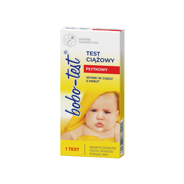 Bobo-test, płytkowy test ciążowy 25 mIU/ml