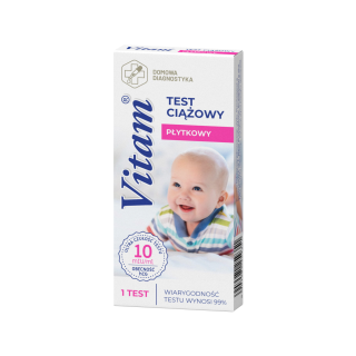 Vitam, płytkowy test ciążowy 10 mlU/ml