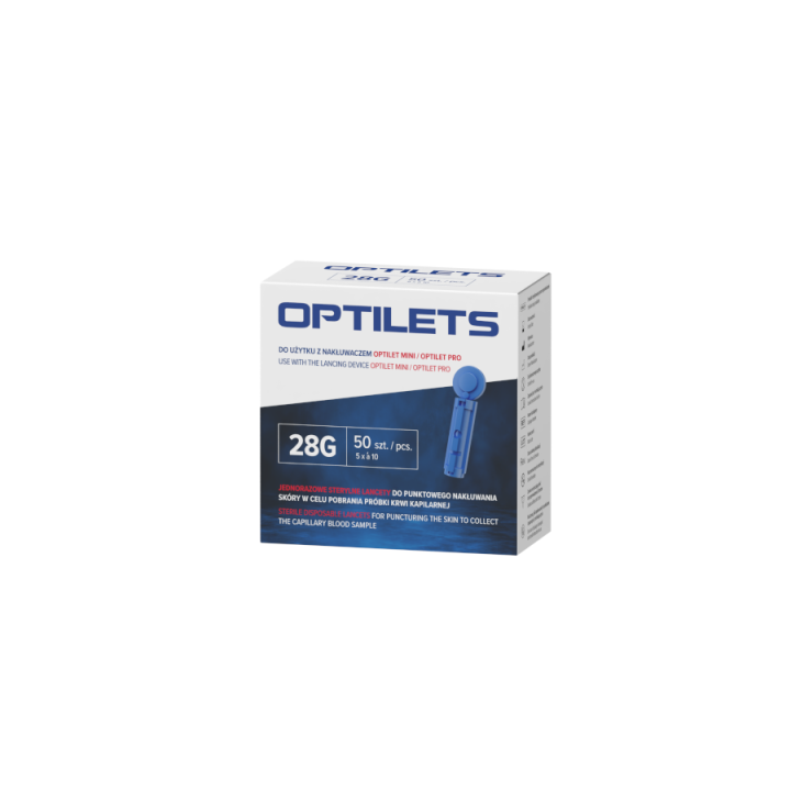 OPTILETS lancety jednorazowe - 50 sztuk