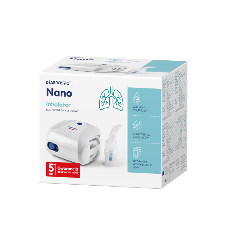 Inhalator kompresorowo tłokowy Diagnostic Nano